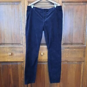 Kut from the Kloth Trouser Skinny black velvet pants size 16